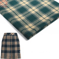 Heavyweight plaid check fabric for Coat clothing